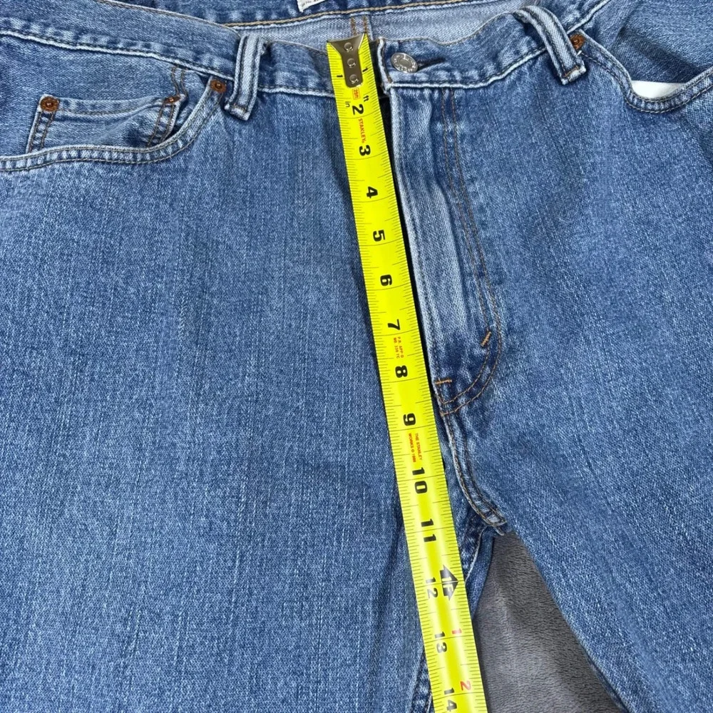 Levis 505 Regular Fit Straight Leg Jeans Mens 36x34 Medium Wash Blue Denim